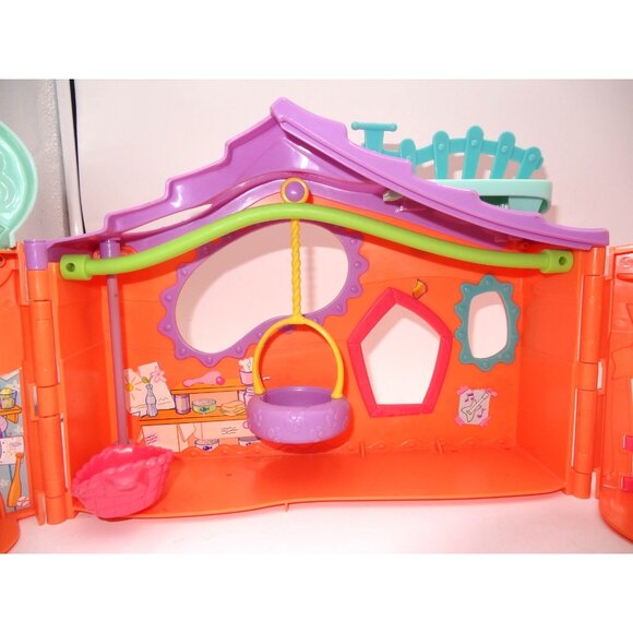 2007 Littlest Pet Shop  Orange Clubhouse Tree House PlaySet Hamster Hideout Tube - Picture 2 of 16